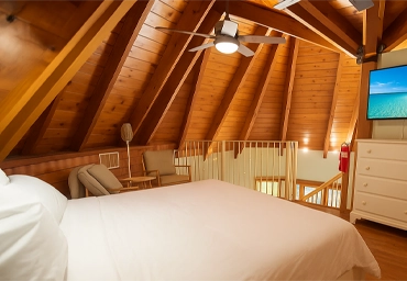 Upstairs Loft with a King Size Bed